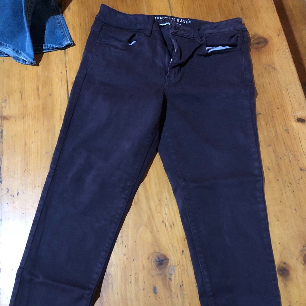 American Eagle High Rise Jegging (dark purple)